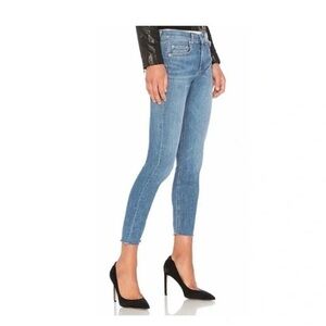 rag & bone Med Blue Ankle Skinny Jeans Size 26 raw ankles